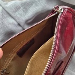 Сумка бордовая из натуральной кожи - фото 2