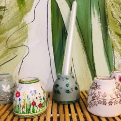 Подсвечник керамика - фото 2