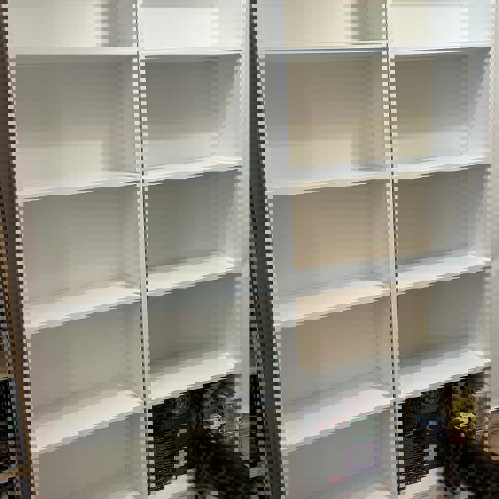 Большой белый стеллаж