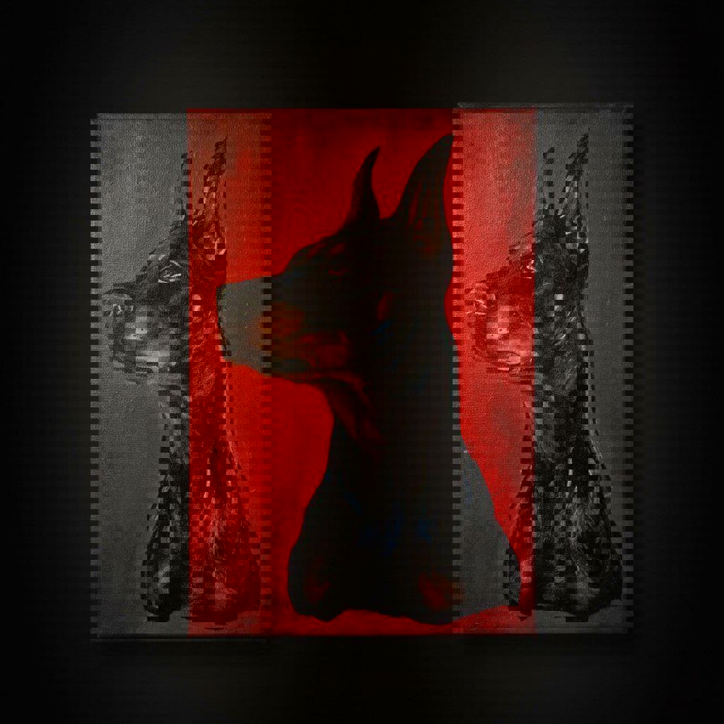 Статный доберман