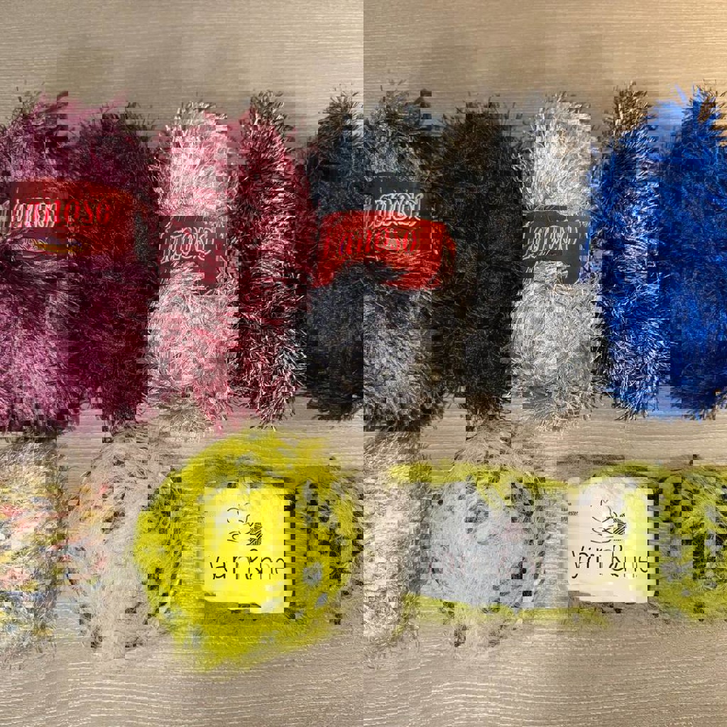 Пряжа фантазийная (желтая)