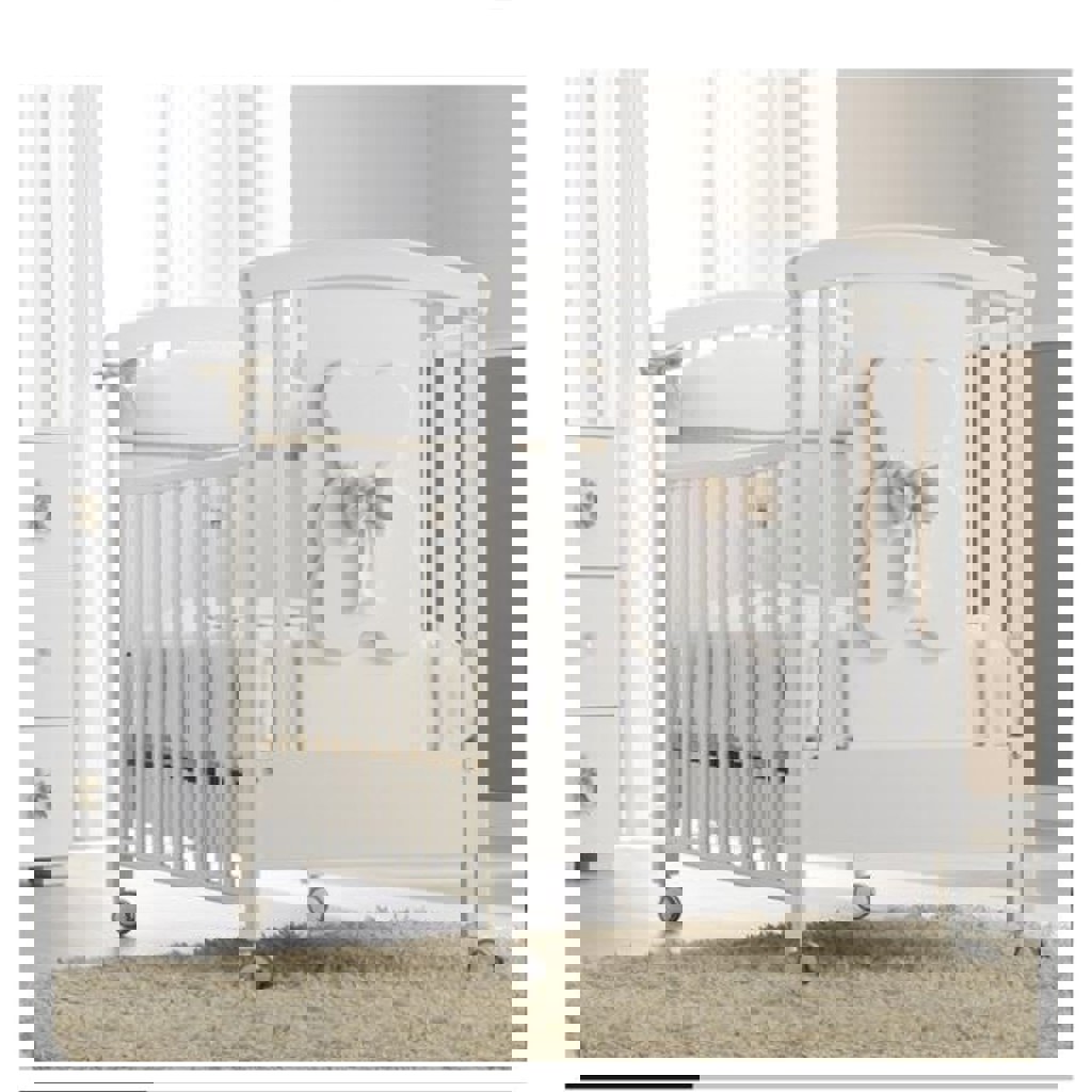 Детская кроватка Erbesi Dudù Bianco/Tortora