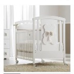 Детская кроватка Erbesi Dudù Bianco/Tortora - фото 1