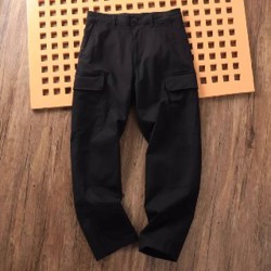 Мужские штаны карго синего цвета - фото 1