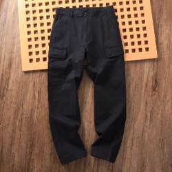 Мужские штаны карго синего цвета - фото 3