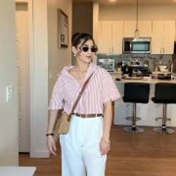 Рубашка в полоску H&M - фото 6