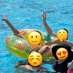 Пляжный зонт с наклоном синий - фото 1