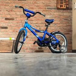 Синий четырёхколёсный велосипед - фото 2