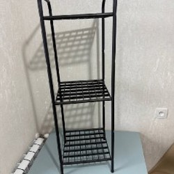 Полка металическая трехуровневая - фото 3