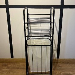 Металлическая стойка/стеллаж с корзиной для белья - фото 2