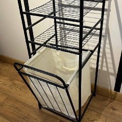 Металлическая стойка/стеллаж с корзиной для белья - фото 3