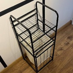 Металлическая стойка/стеллаж с корзиной для белья - фото 4