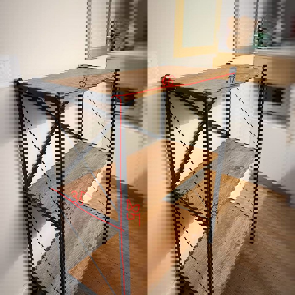 Стеллаж в индустриальном стиле