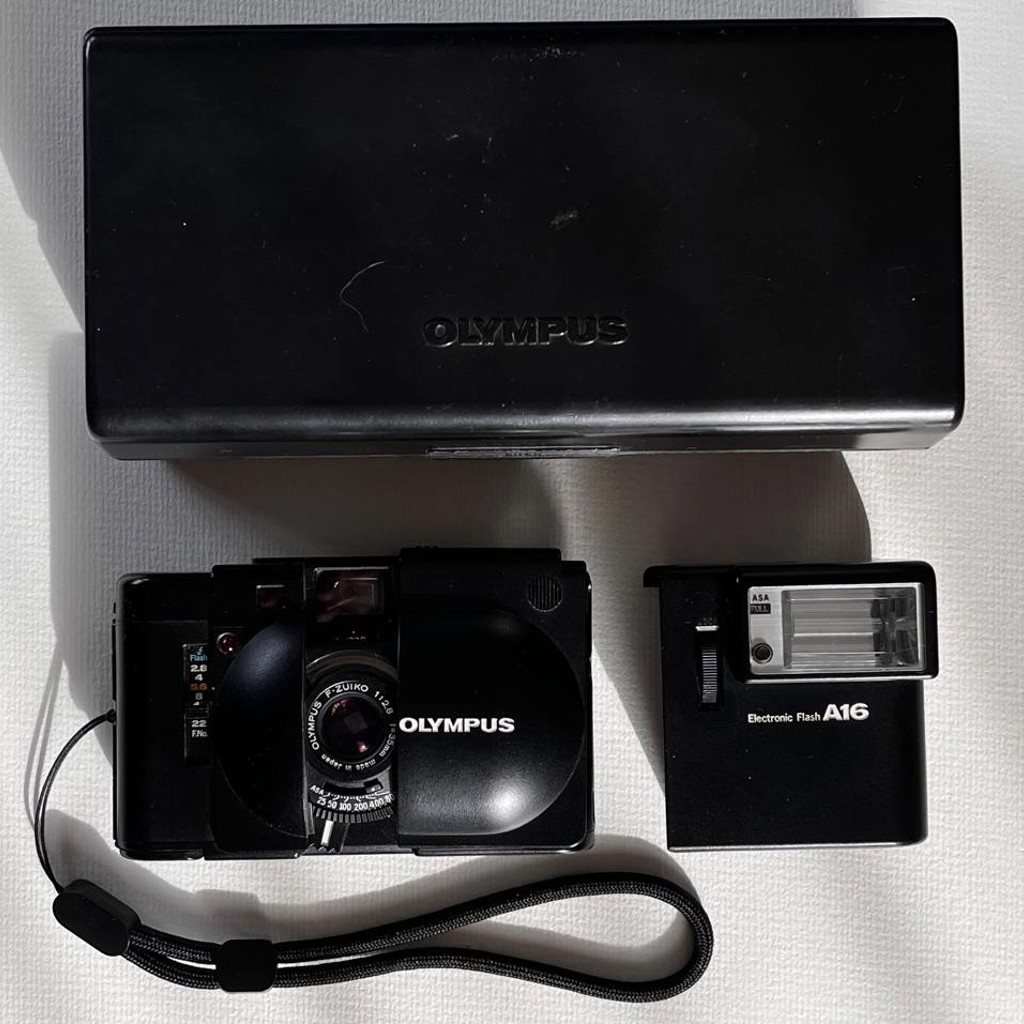 Olympus XA + A16 Flash