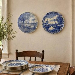 Декоративная настенная тарелка Delft Blue - фото 3