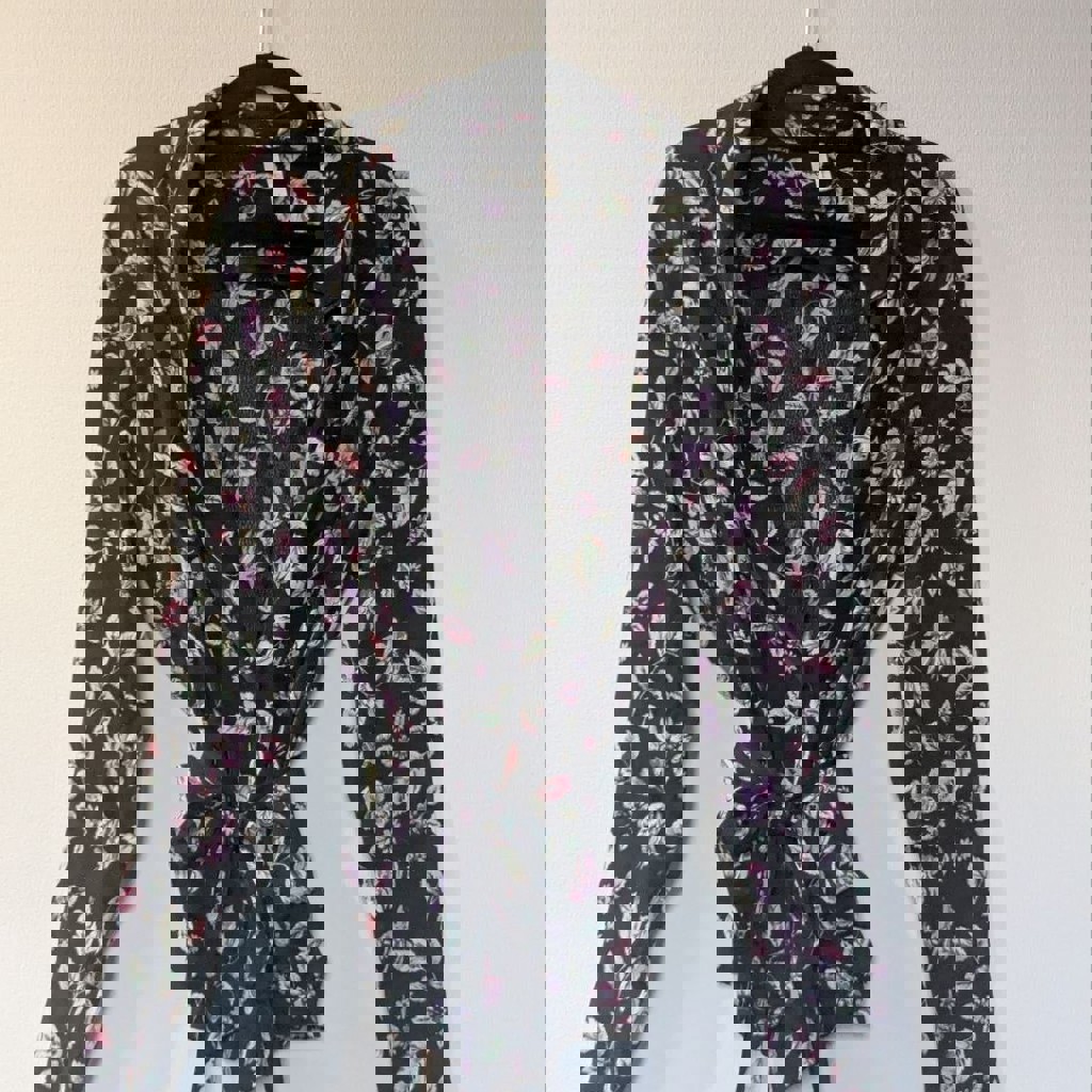 Рубашка сине-леопардовая