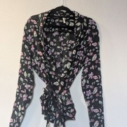 Рубашка сине-леопардовая - фото 1