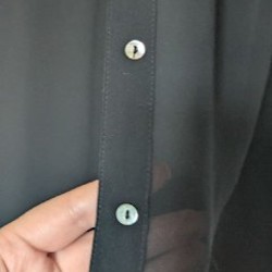 Длинное прозрачное платье-рубашка H&M - фото 3