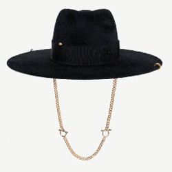 Шляпка черная фетровая - фото 3