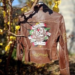 Кожаная женская винтажная куртка - фото 2