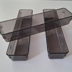 Корзинка пластиковая бежевая - фото 4