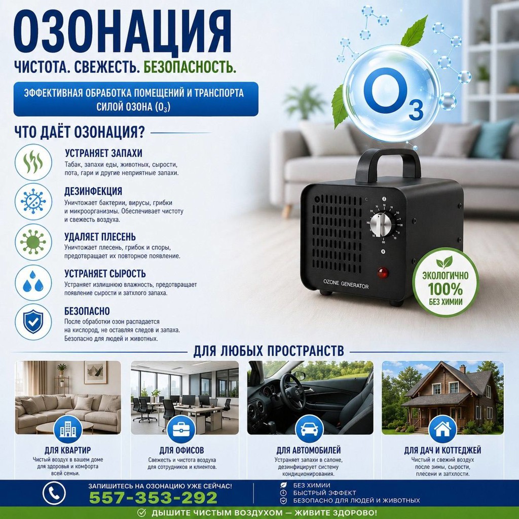 Озонация воздуха