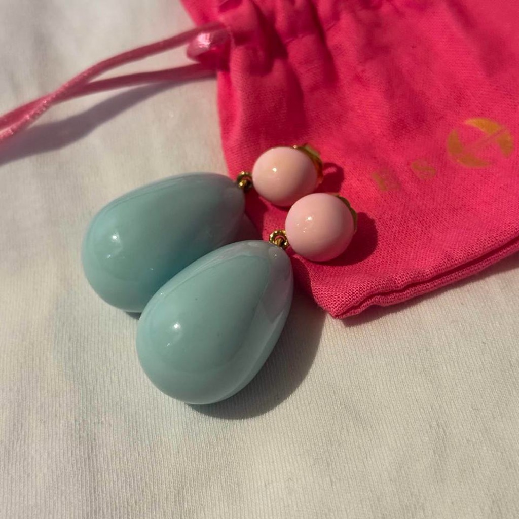 Серьги из натурального камня