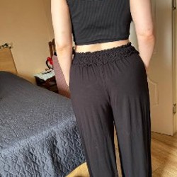 Черные широкие брюки ASOS Design - фото 2