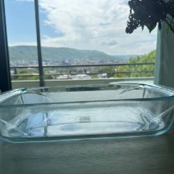 Глубокое жаропрочное стеклянное блюдо Pyrex - фото 3
