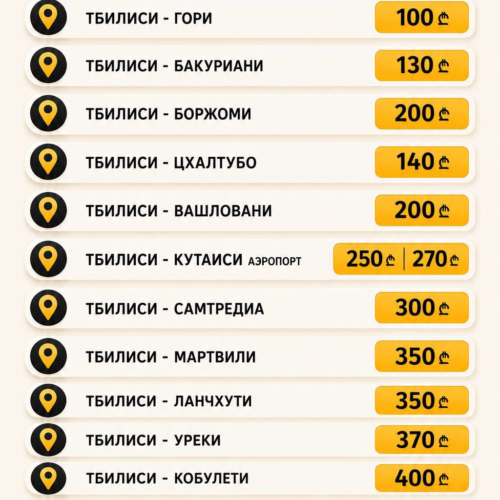 Услуги водителя