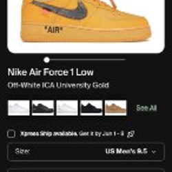 Кроссовки Nike air force off white - фото 9