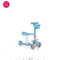 Детский самокат / беговел Moni Bubblegum 2in1 - фото 2