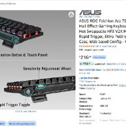 Клавиатура Asus ROG Falchion Ace - фото 2
