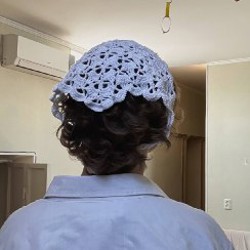 Вязанная ажурная косынка - фото 2