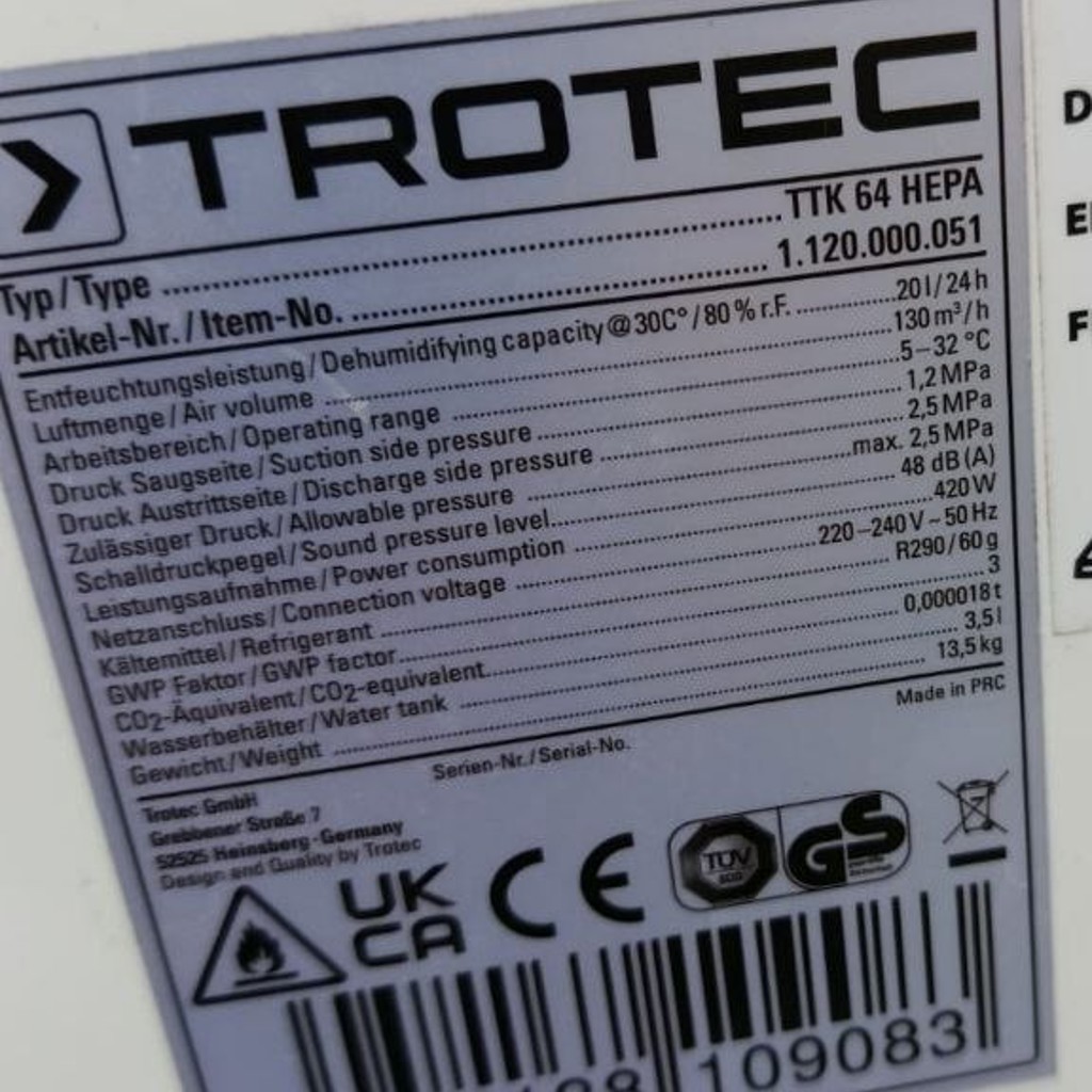 Осушитель воздуха 10 литров