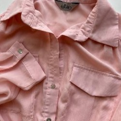 Пудровое платье из шифона - фото 2