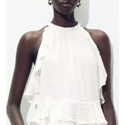 Платье Zara сатиновое цветы - фото 6