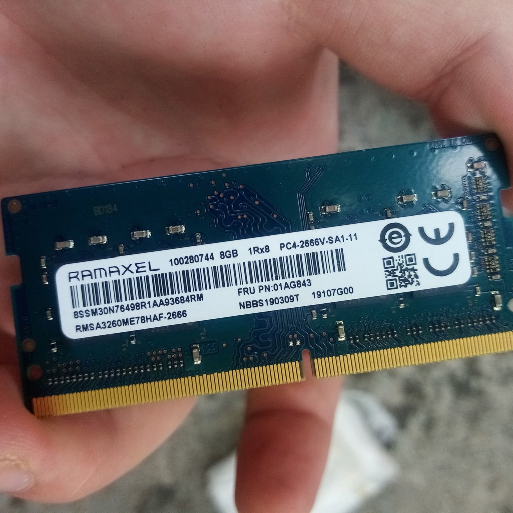 DDR4 память для ноутбука 8гб 2666mhz Ramaxel