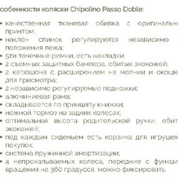 Прогулочная коляска для двойни Chipolino Passo Doble - фото 9