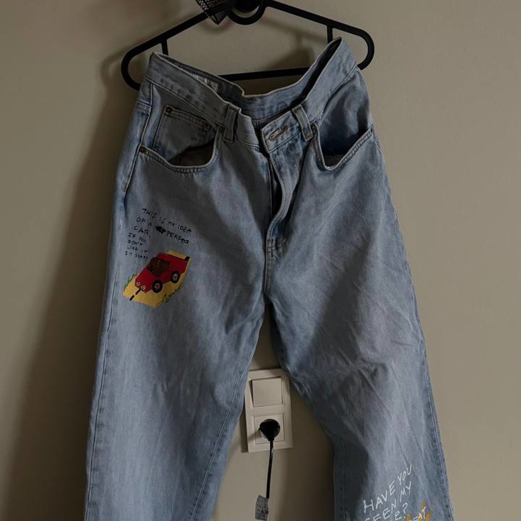 Мужские джинсы Zara x Pepo Moreno