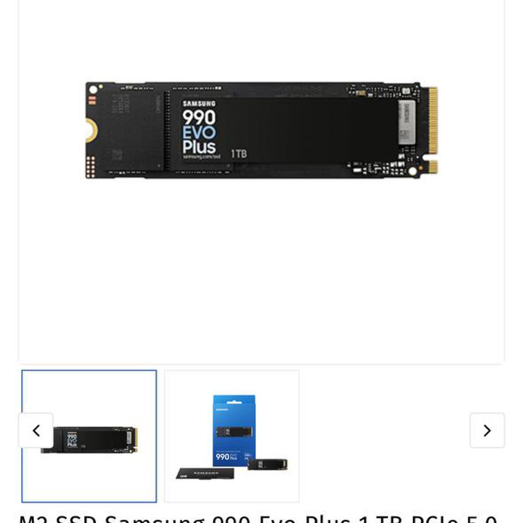 Samsung 990 EVO PLUS SSD 1TB