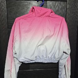 Ветровка Bershka Windbreaker Ombre Pink - фото 2