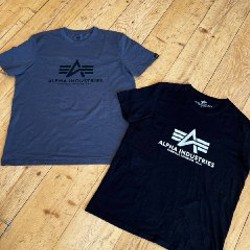 Футболка Alpha Industries черная - фото 1