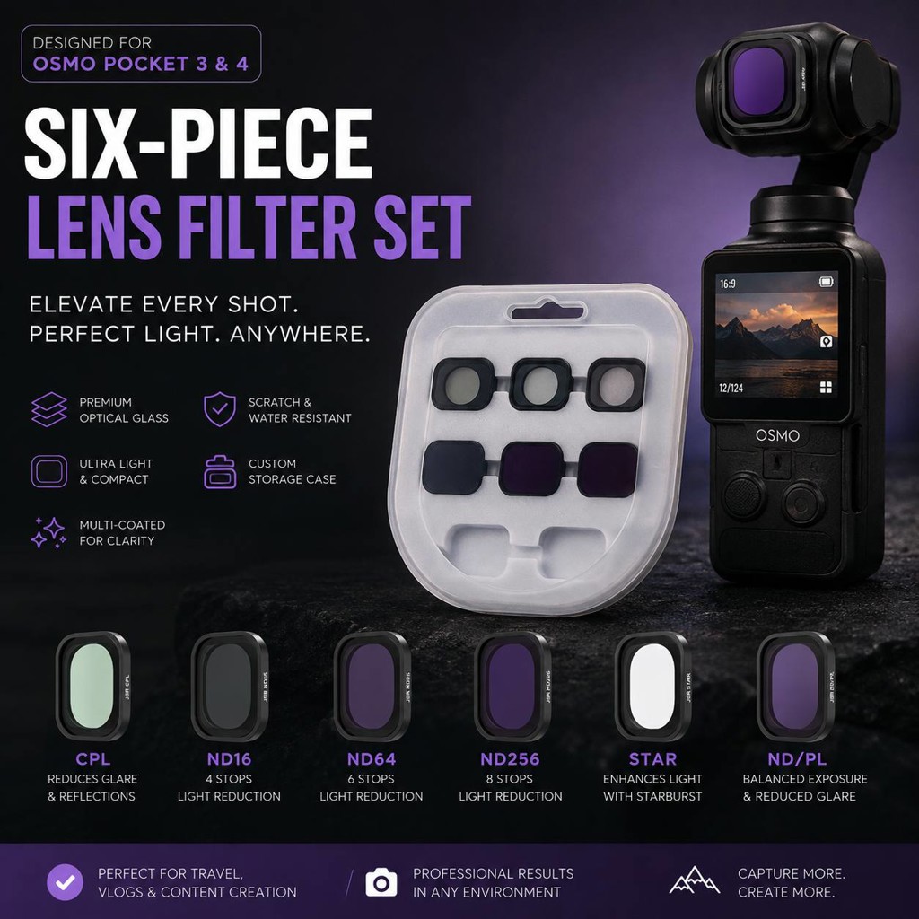 Фильтры для DJI Osmo Pocket 3/4