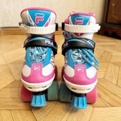 Роликовые коньки детские раздвижные - квады FILA JOY - фото 3