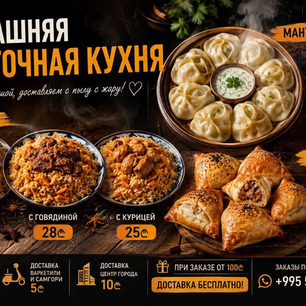 Манты с мясом