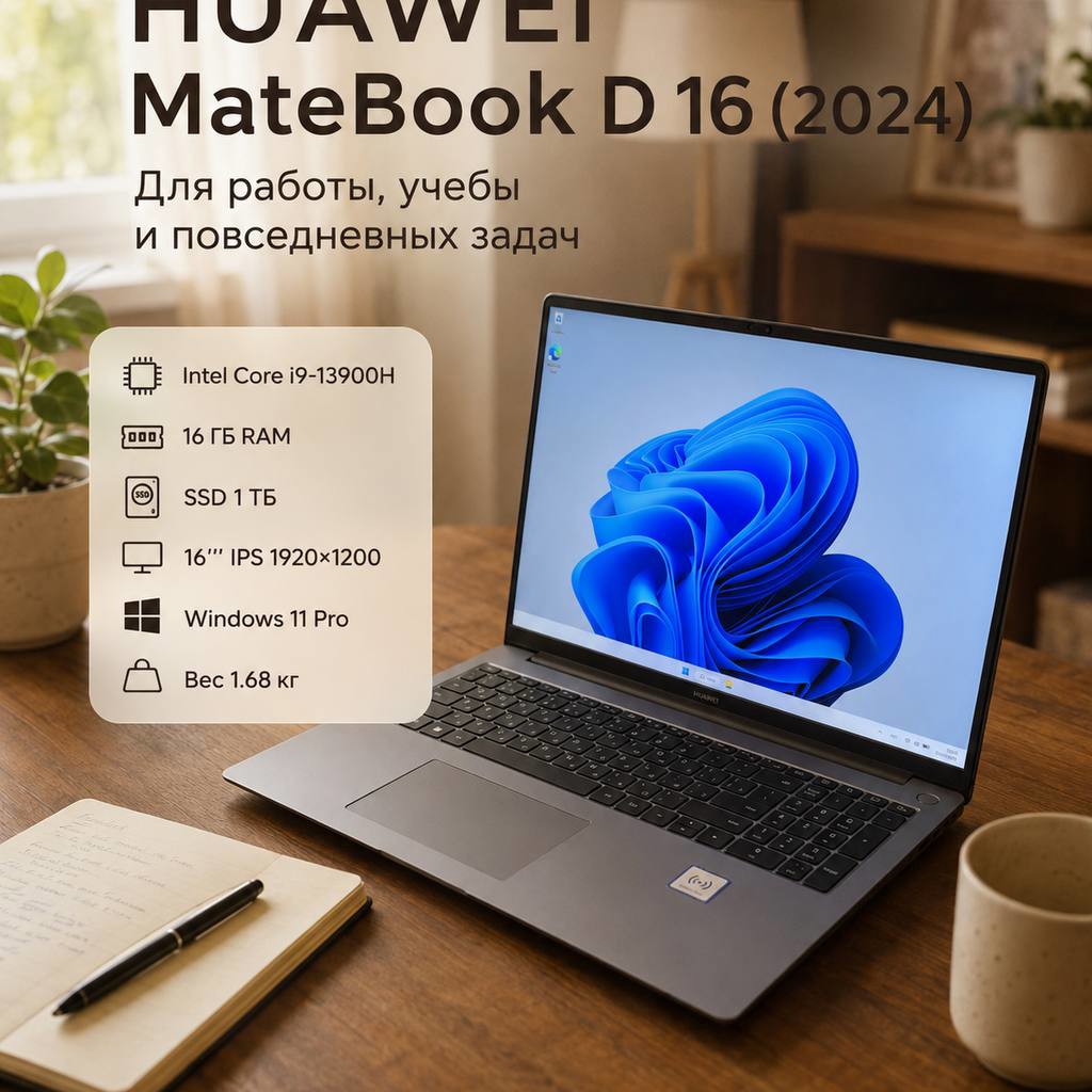 Ноутбук HUAWEI MateBook D16