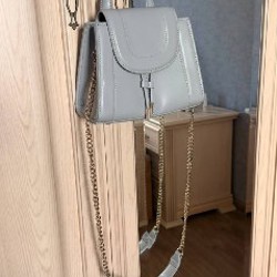 Голубо-серая сумка Zara - фото 1