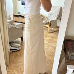 Бежевая джинсовая юбка H&M - фото 8
