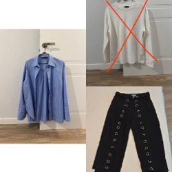 Серые брюки Pull&Bear - фото 1